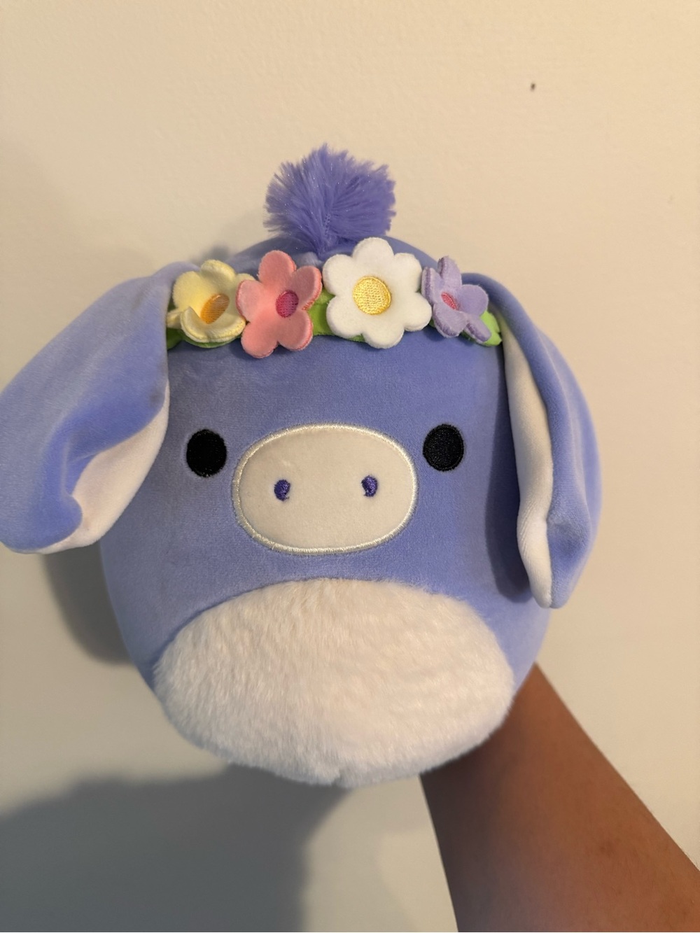 Squishmallows 8” Purple Donkey Pony Flower Crown Plush Stuffed Animal - Picture 2 of 8